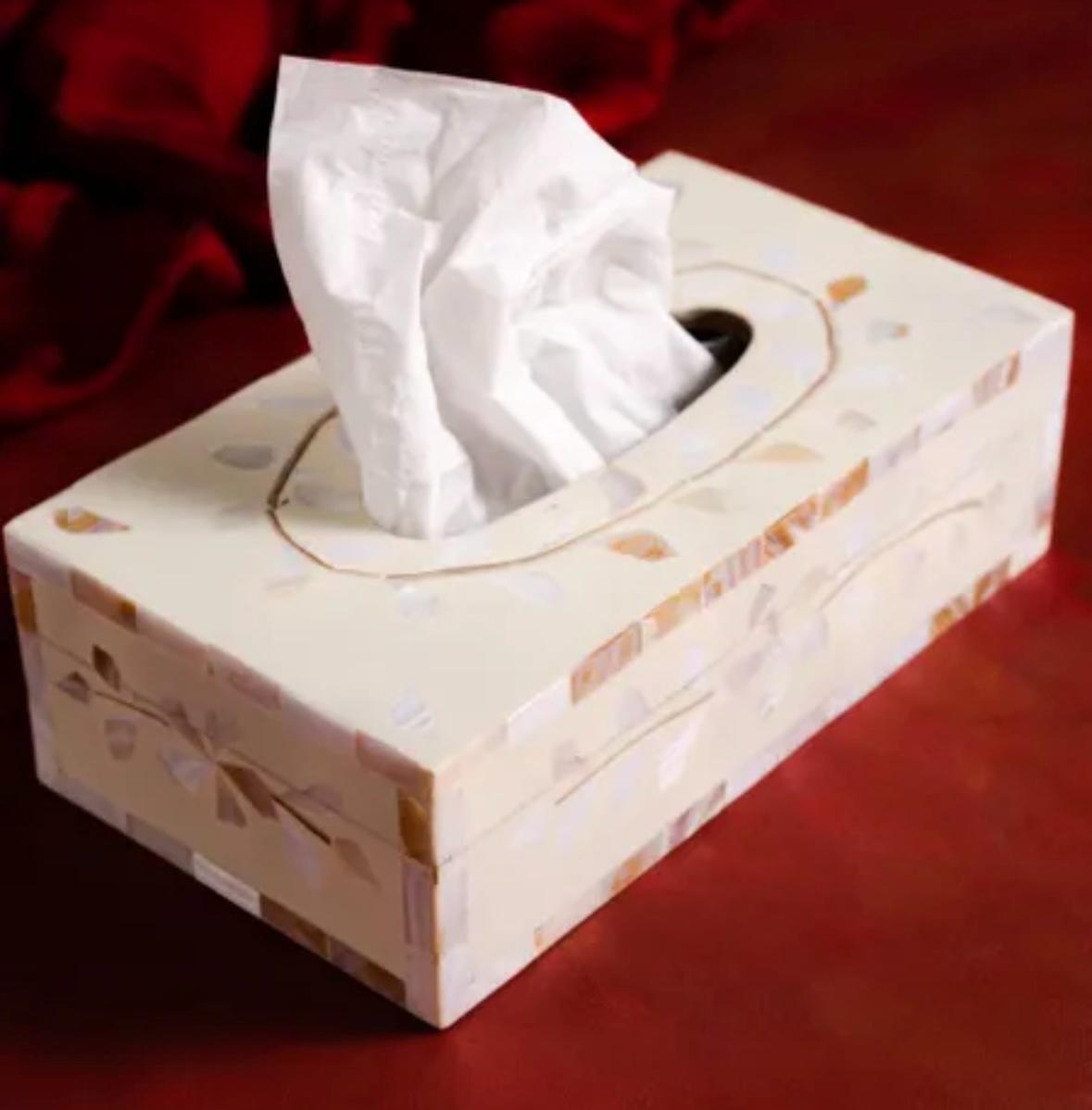 Wooden Resin Tissue Box